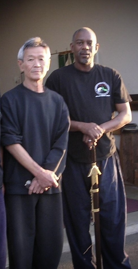 Shifu and student in kung fu practice